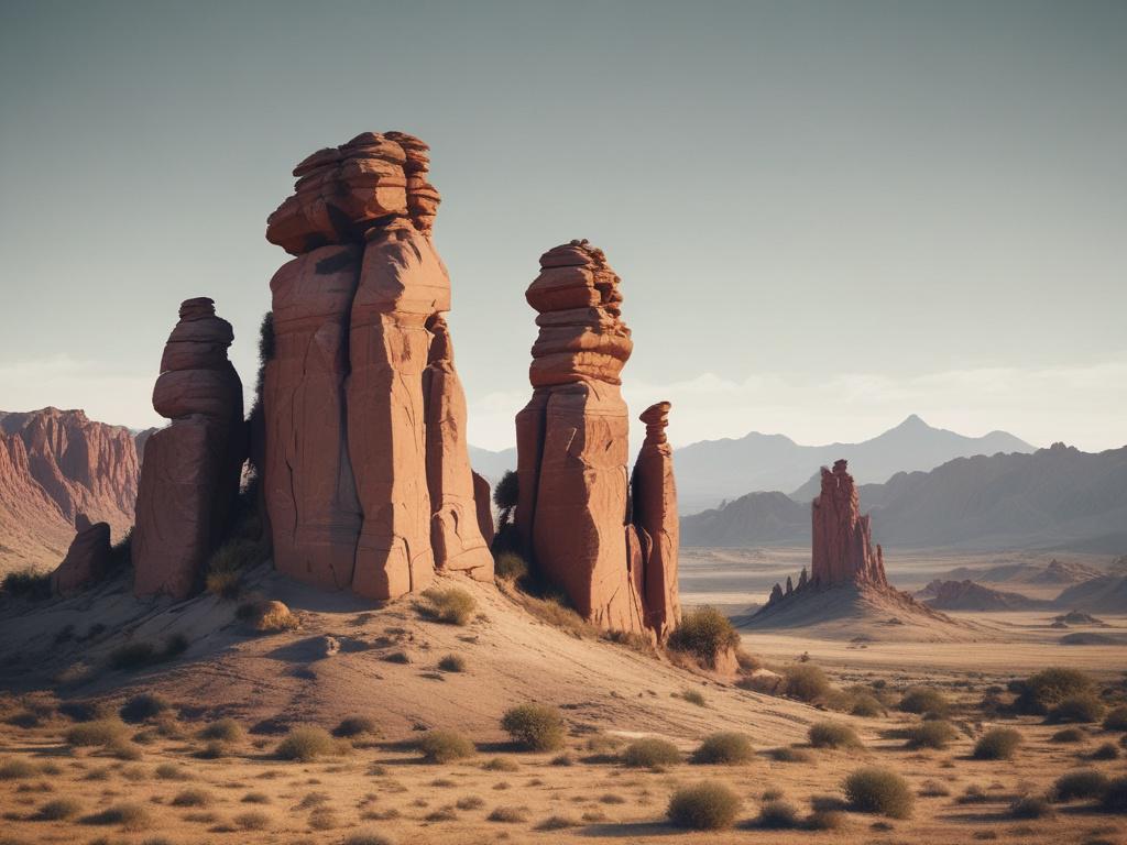 Mangystau nature, rock formations, historical sites, adventure