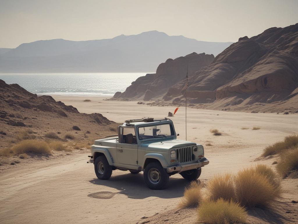 Karynzharyk, jeep tour, desert landscapes, petroglyphs, Caspian Sea, adventure, cultural heritage
