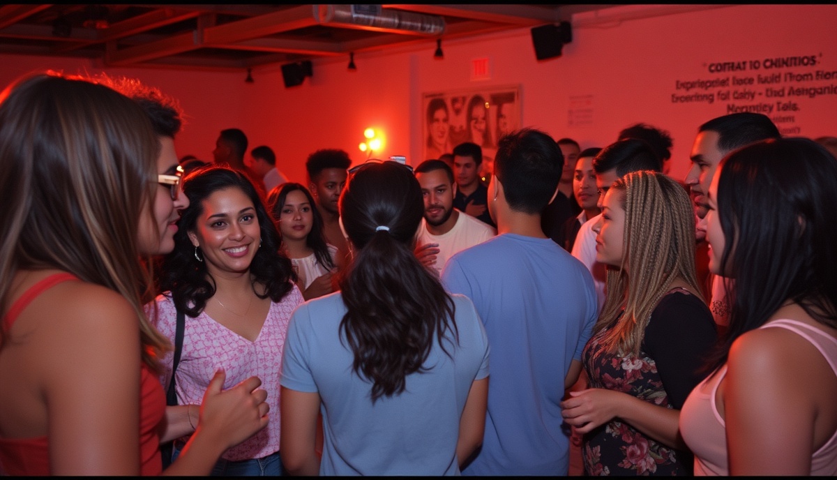 Community event at Grim House with diverse Tulsa creators