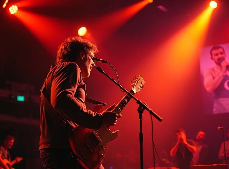 Live musician performing at Grim House