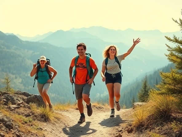 Mountain hiking adventure