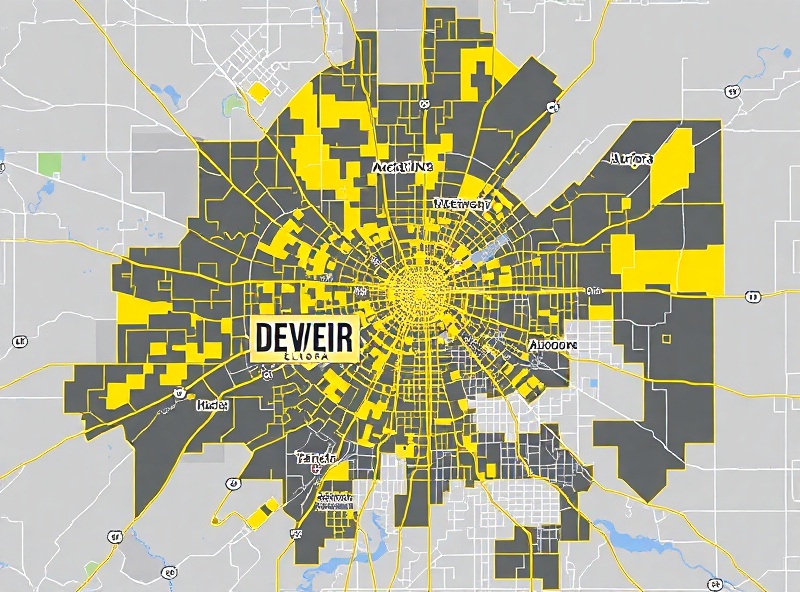 Map of Denver and Aurora service area