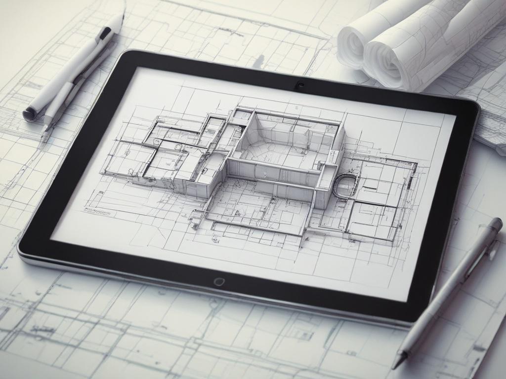 A close up shot of a hyper realistic 3D architectural