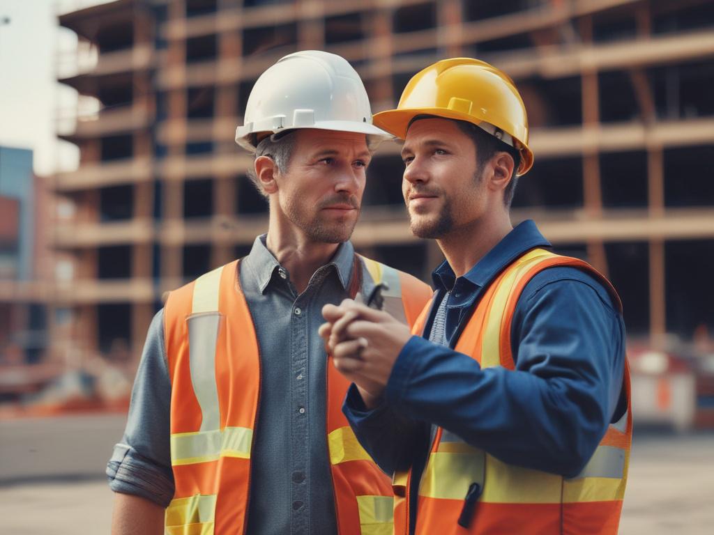 A close up shot of a construction site overseen by