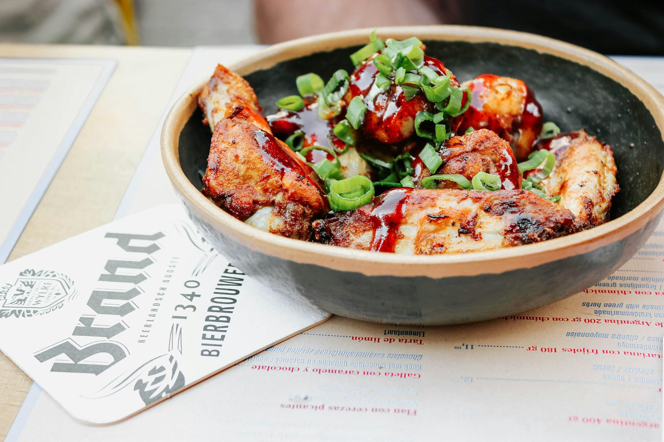 BBQ chicken pizza