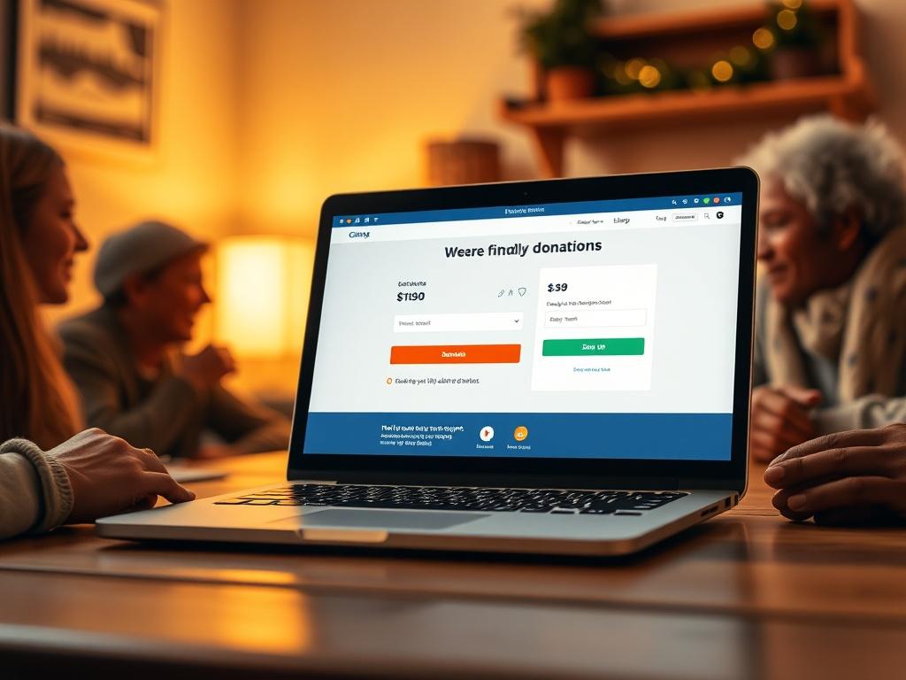 An inviting image of a laptop displaying a user friendly