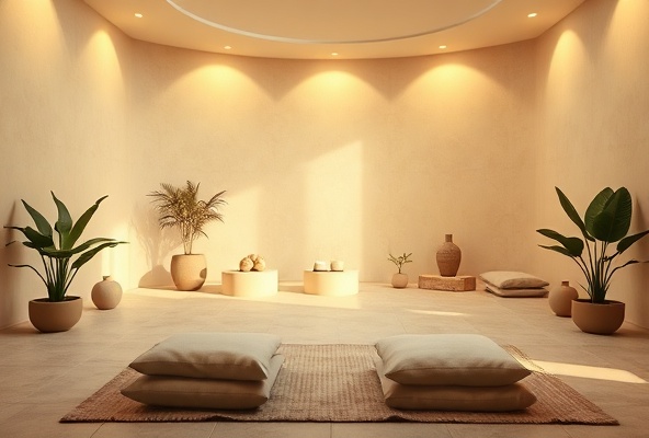 Serene meditation sanctuary