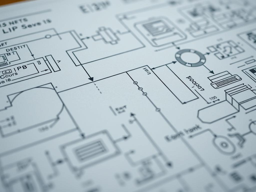 A hyper realistic close up shot of an industrial process