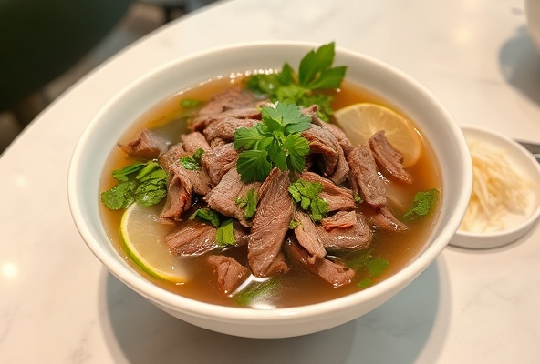 Phở Saté Special with beef
