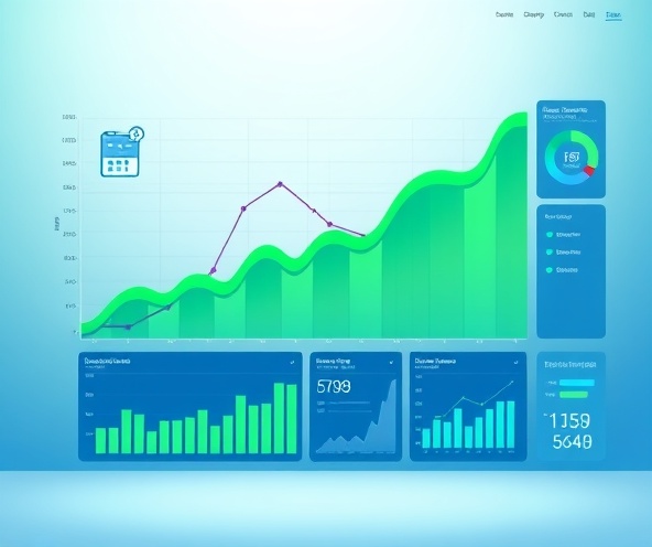 Growth analytics dashboard showing upward trending charts
