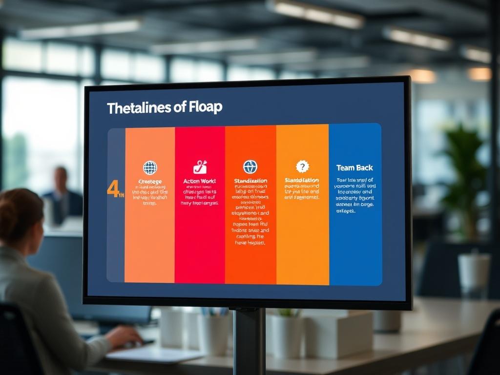 A clear visual representation of the 5 phase roadmap displayed