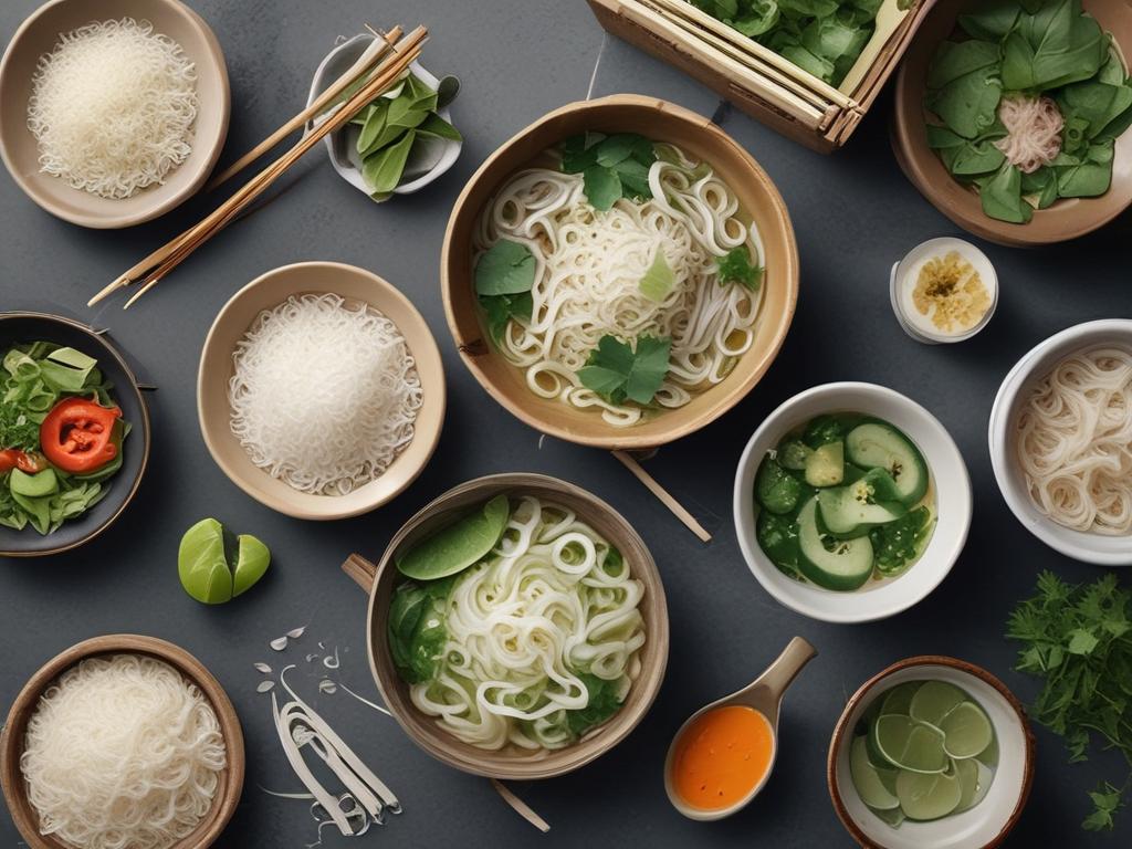 Pho noodles, rice noodles, Vietnamese cuisine