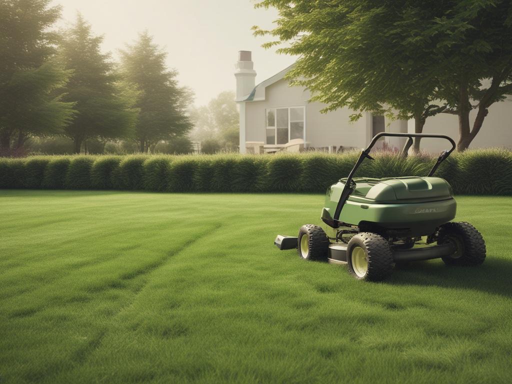 lawn care, green grass, mowing, fertilization, outdoor space