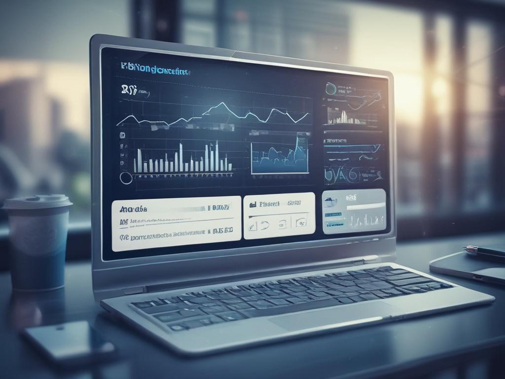 Create a realistic high resolution of a modern, sleek digital