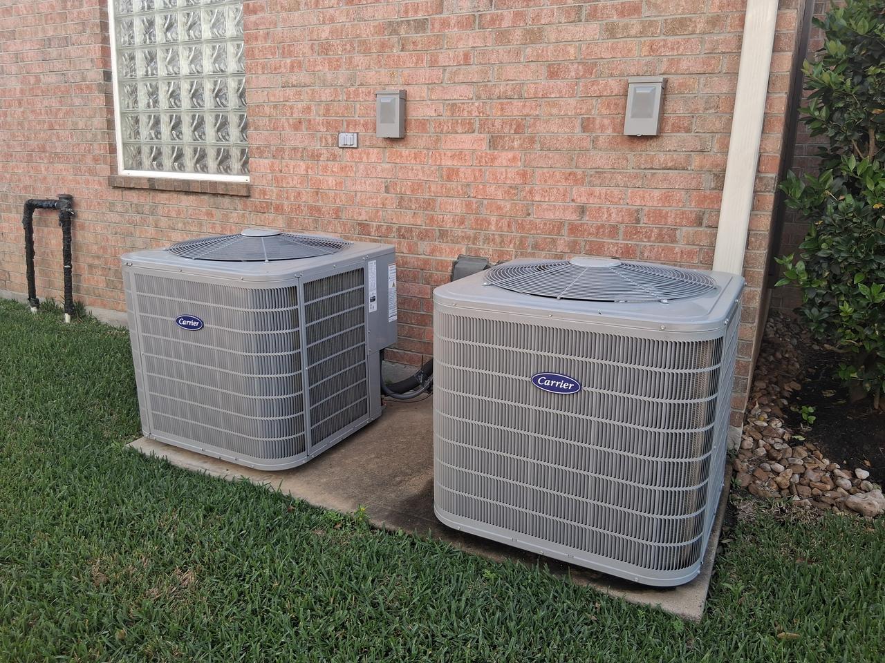 Dual Carrier Performance 18 condenser system installed side by side