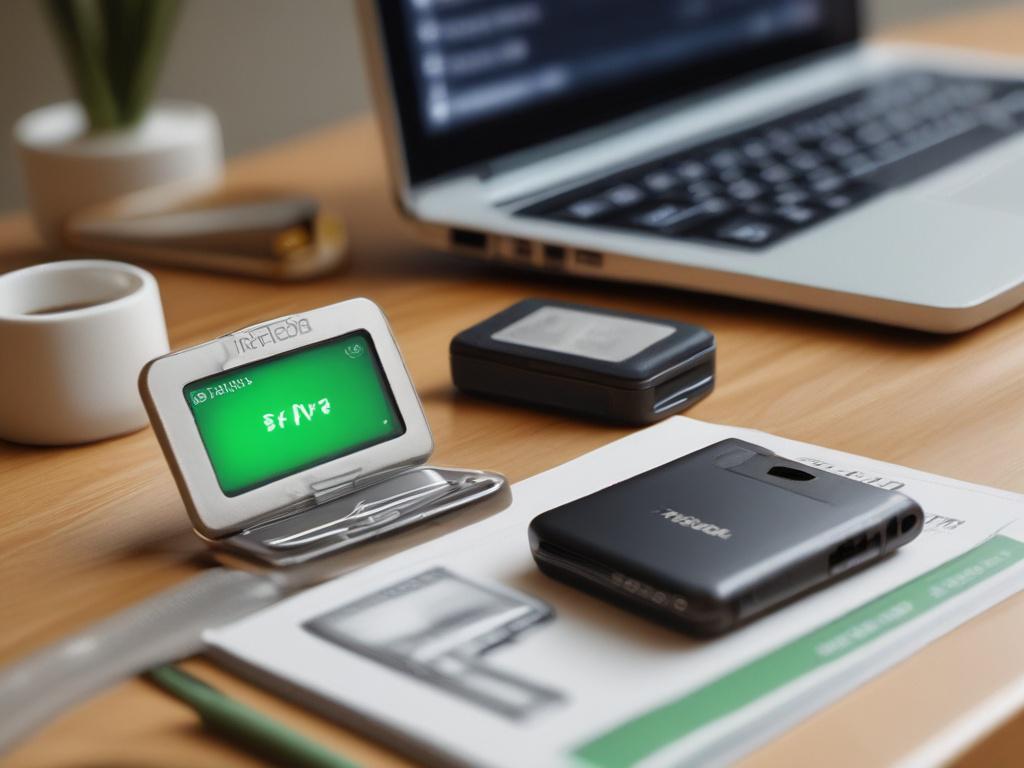 A close up shot of a Trezor wallet connected to