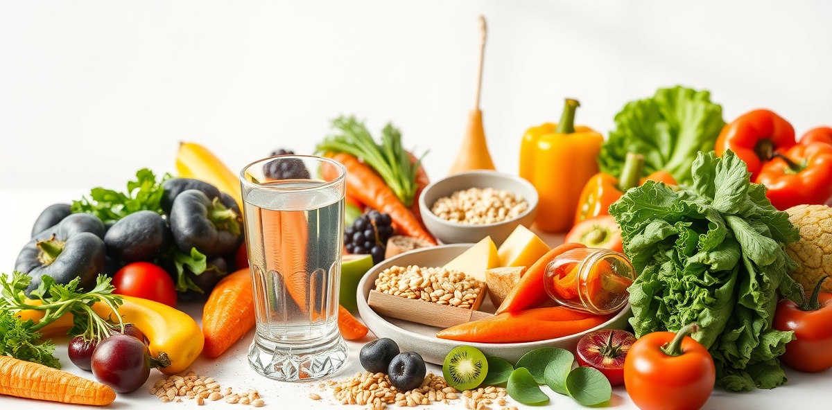 Healthy foods and balanced nutrition