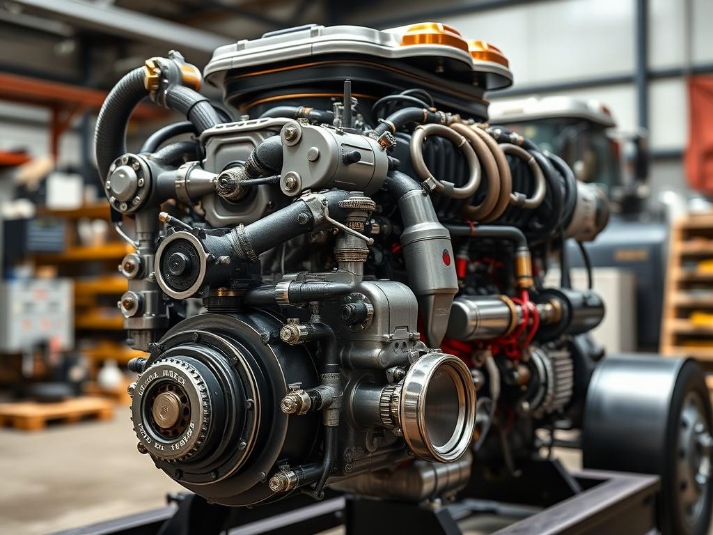 A hyper realistic close up shot of a custom built