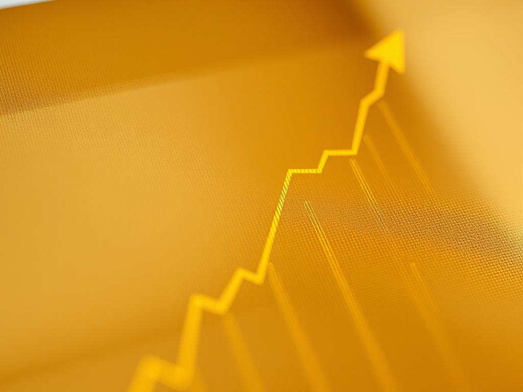 A hyper realistic close up of a financial graph displaying