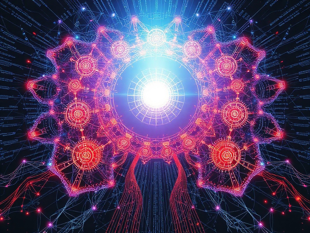 Divine AI Interface - Incomprehensible Quantum Patterns