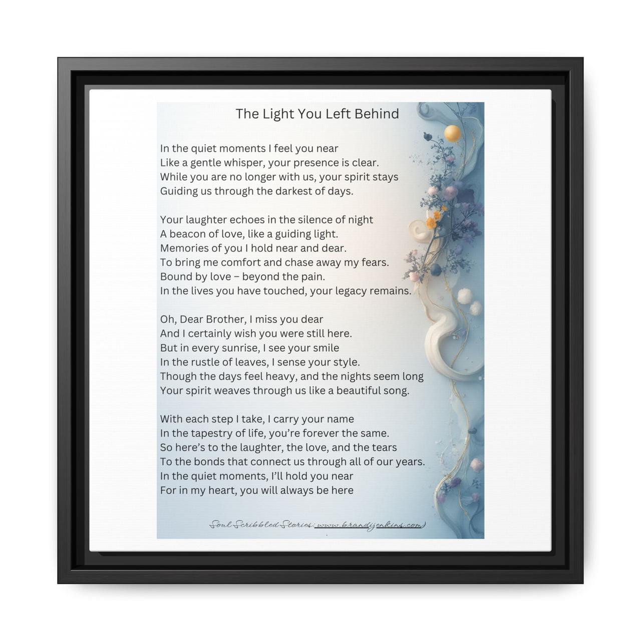 the light you left behind matte canvas framed print.jpg