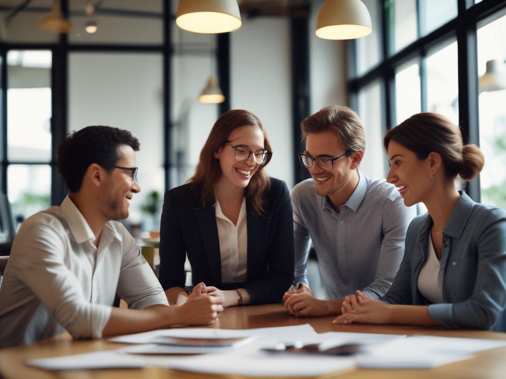 A close up shot of a diverse group of entrepreneurs