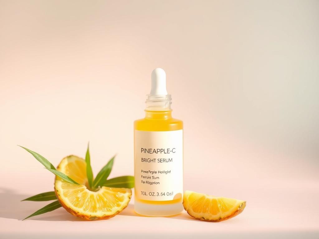 A realistic high resolution image of a bottle of Pineapple