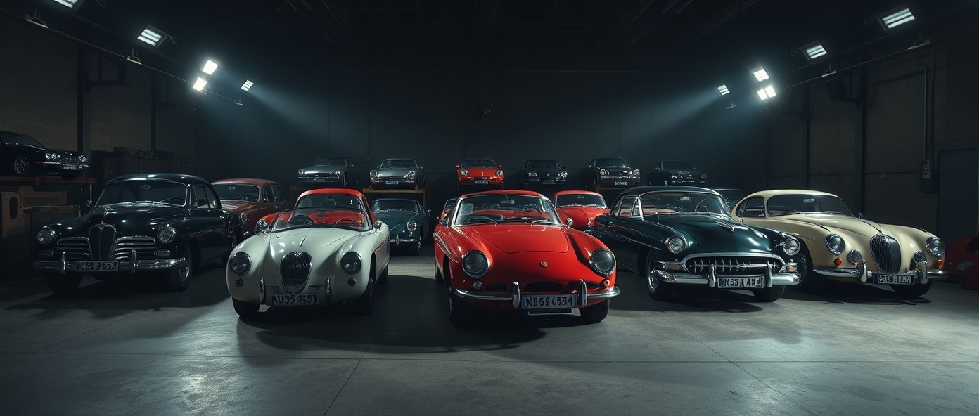 Vintage car collection