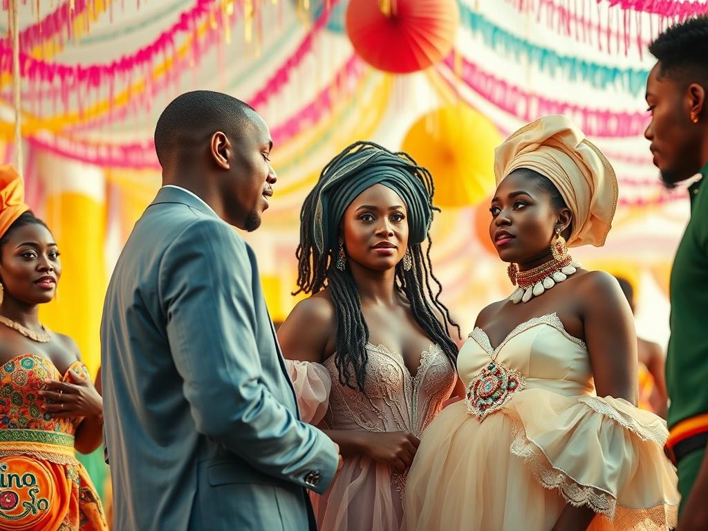 A vibrant film set in Calabar, Nigeria, showcasing a group