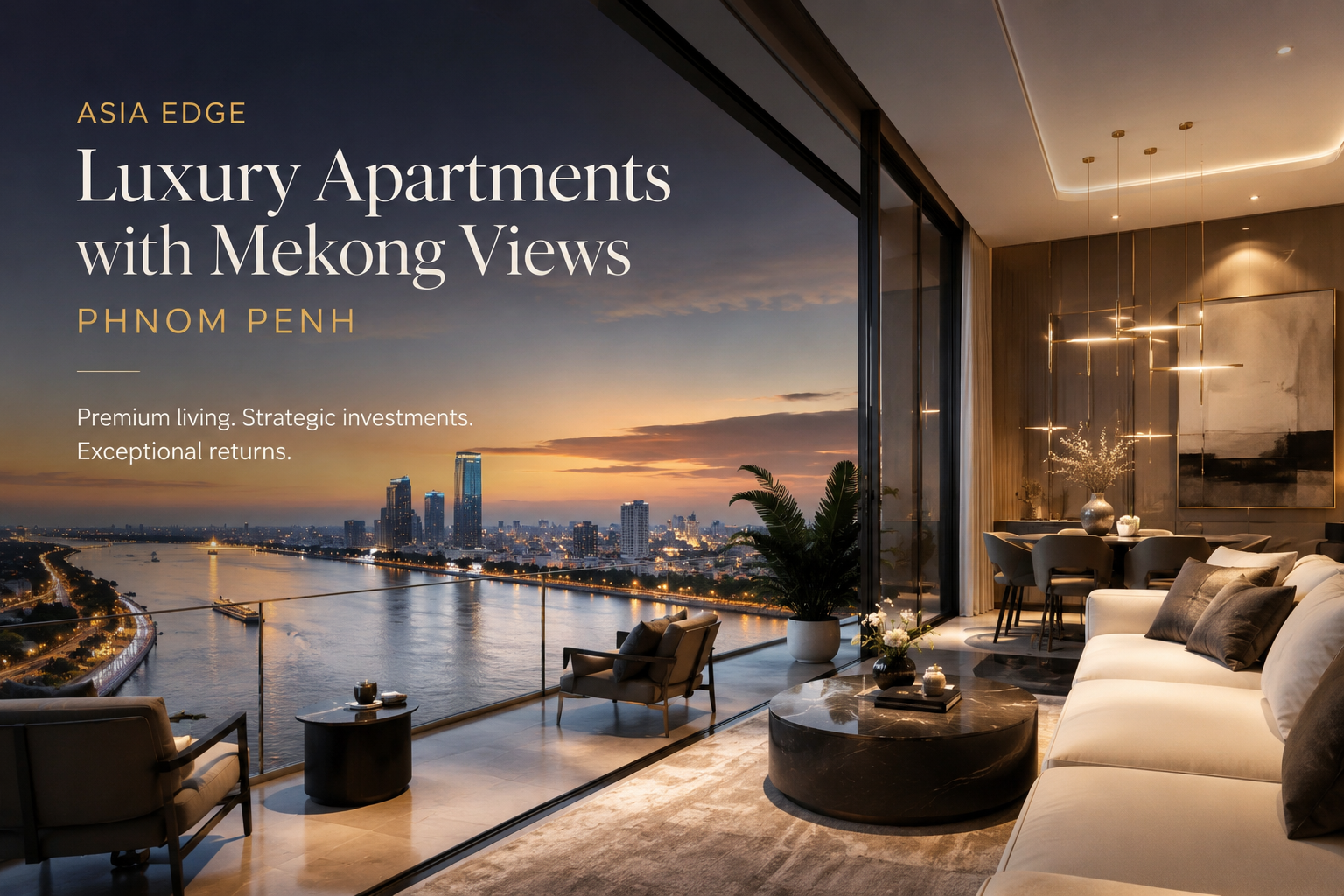 Luxury Apartments with Mekong River Views
