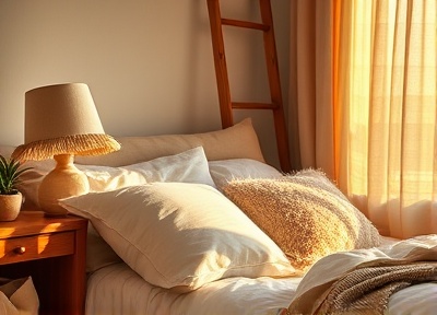 Bedroom with cozy textures