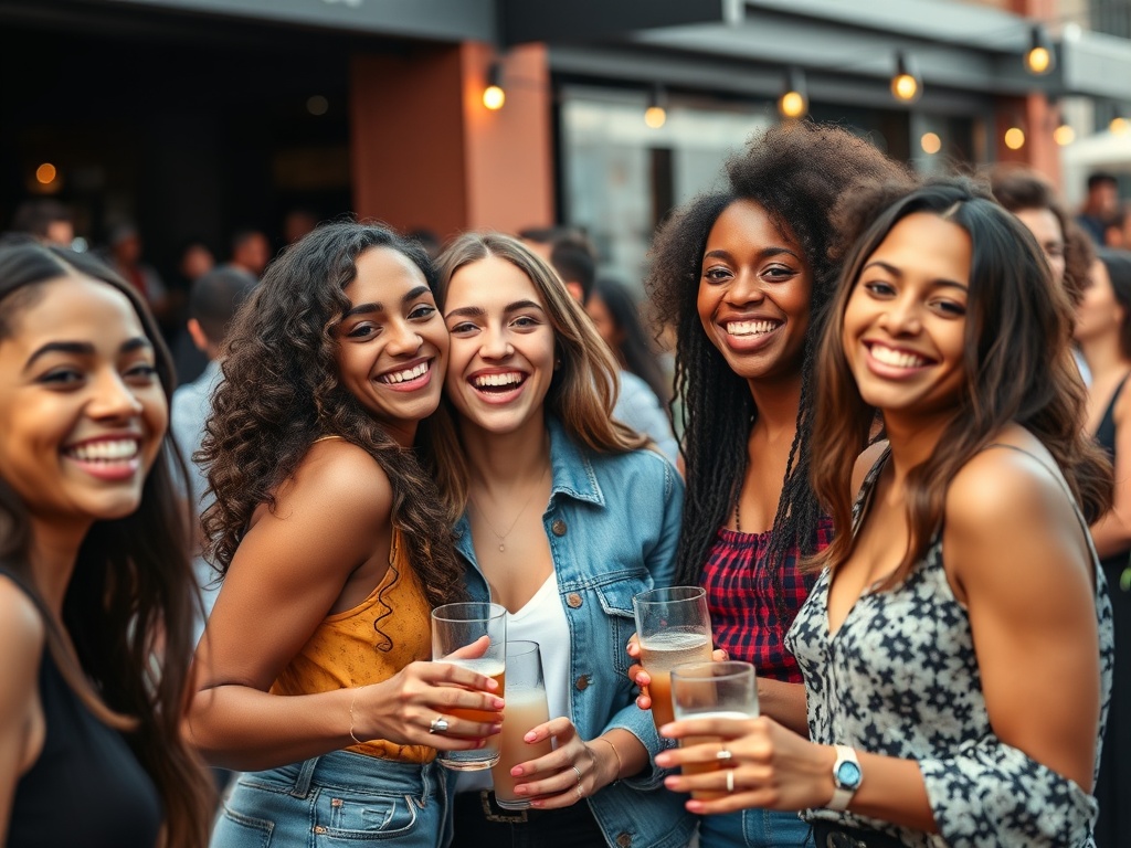 Community event with diverse members