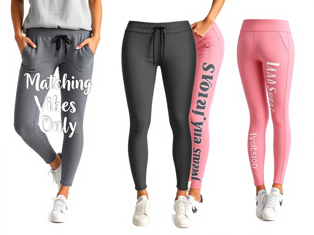 Athletic wear with dating slogans