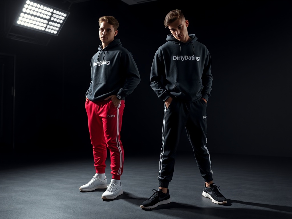 Dirty Dating athletic apparel and track pants