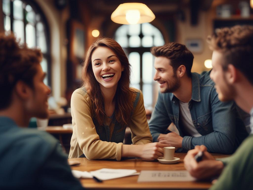 a close up shot of a person excitedly discussing job