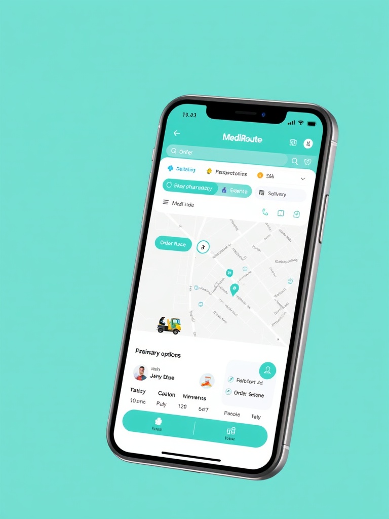 MediRoute app interface