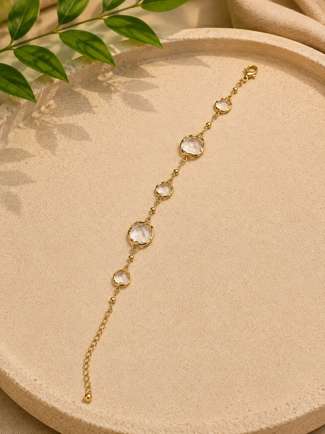 Βραχιόλι Golden Crystal – Φως & Καθαρή Πρόθεση