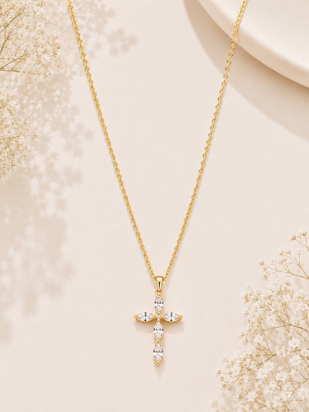 Κολιέ Lumen Divine Cross – Φως & Προστασία