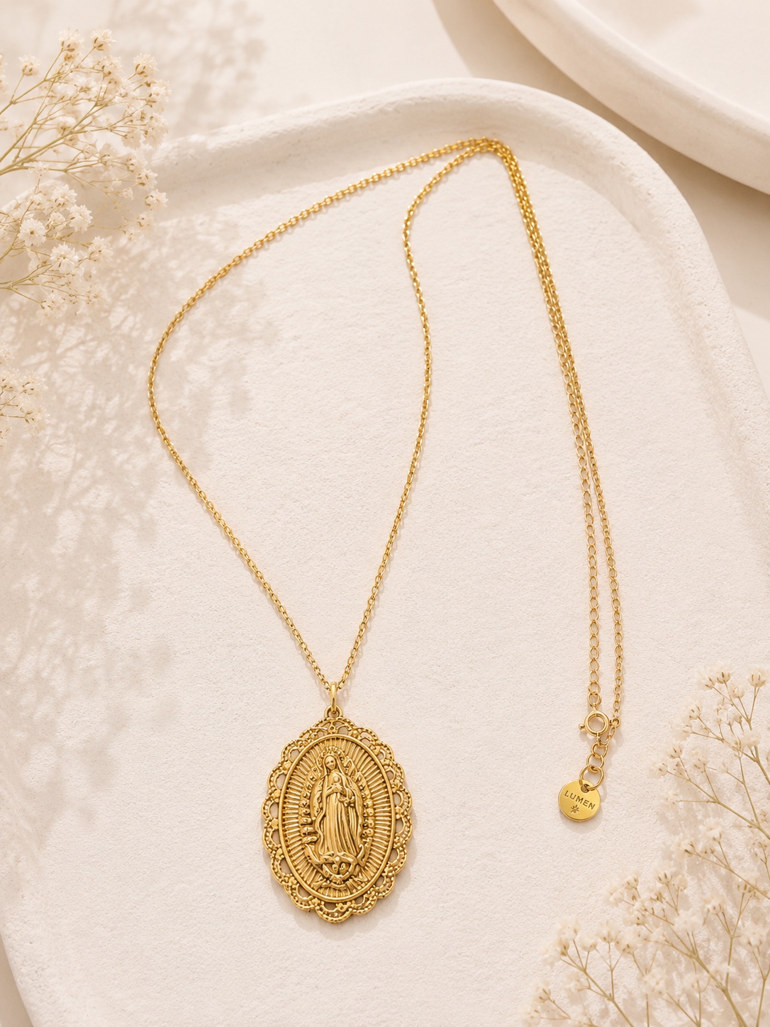 Κολιέ Lumen Divine Grace Gold – Πίστη & Προστασία