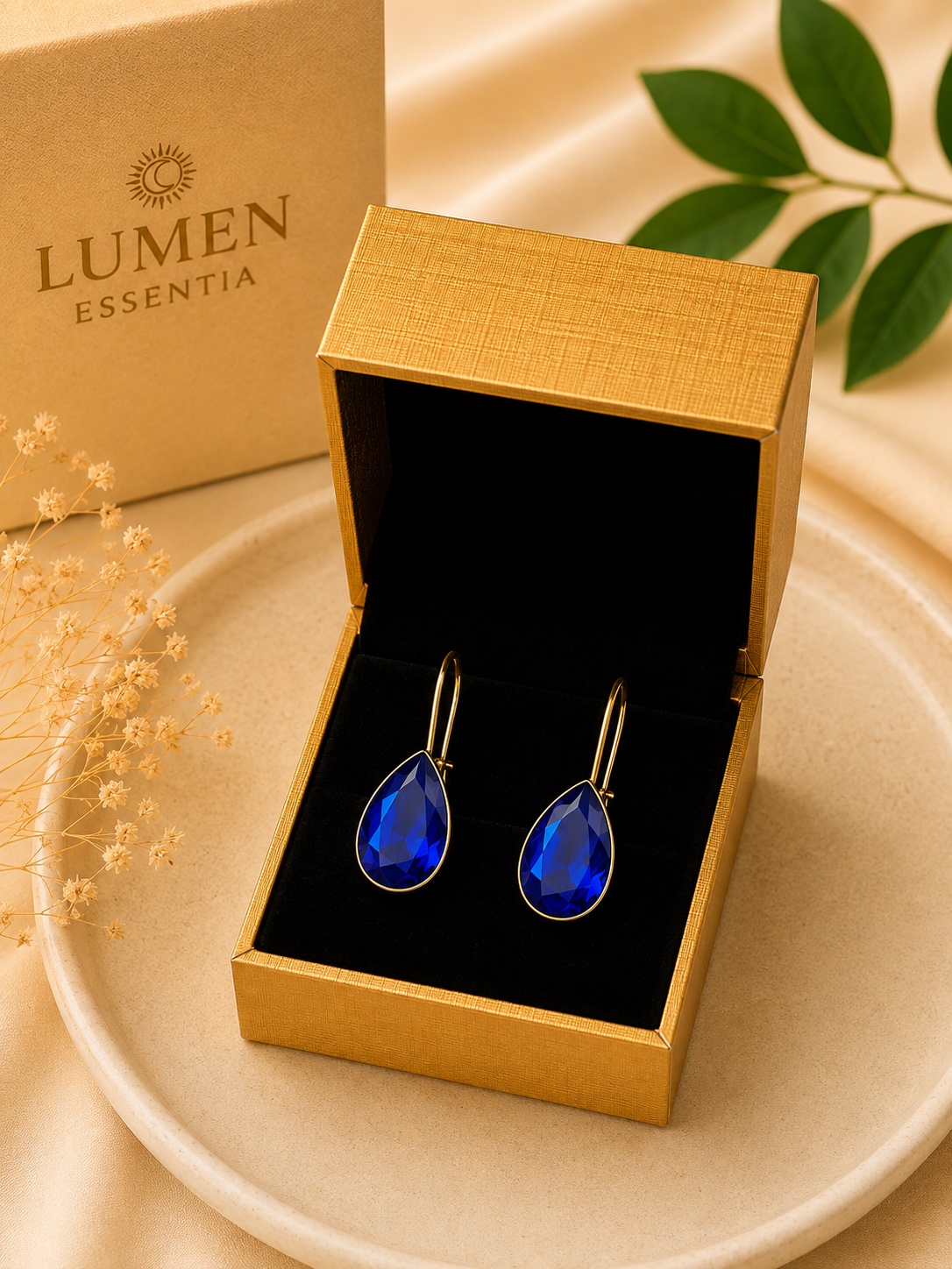 Midnight Blue Drop Earrings