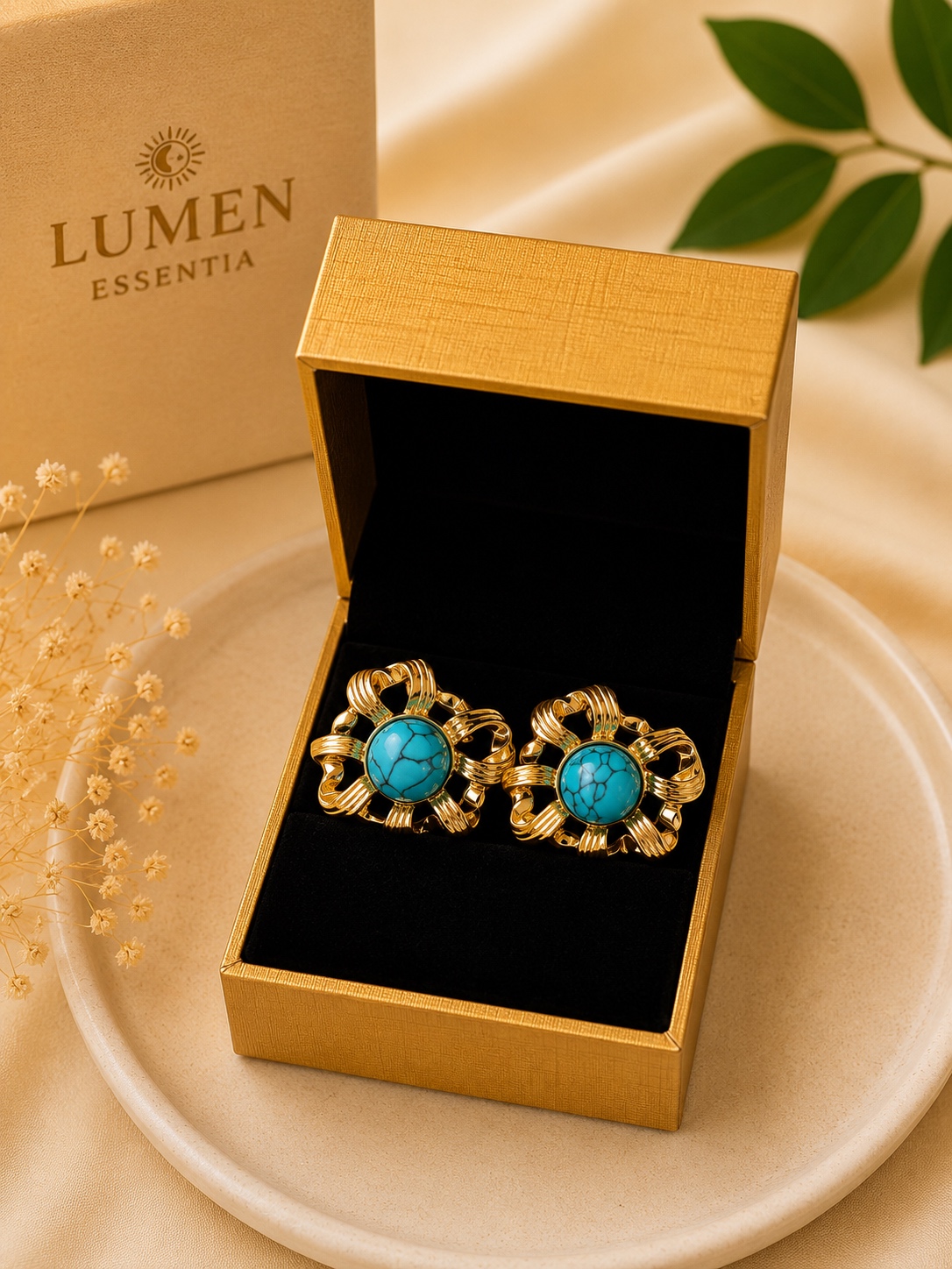 Σκουλαρίκια Turquoise Bloom