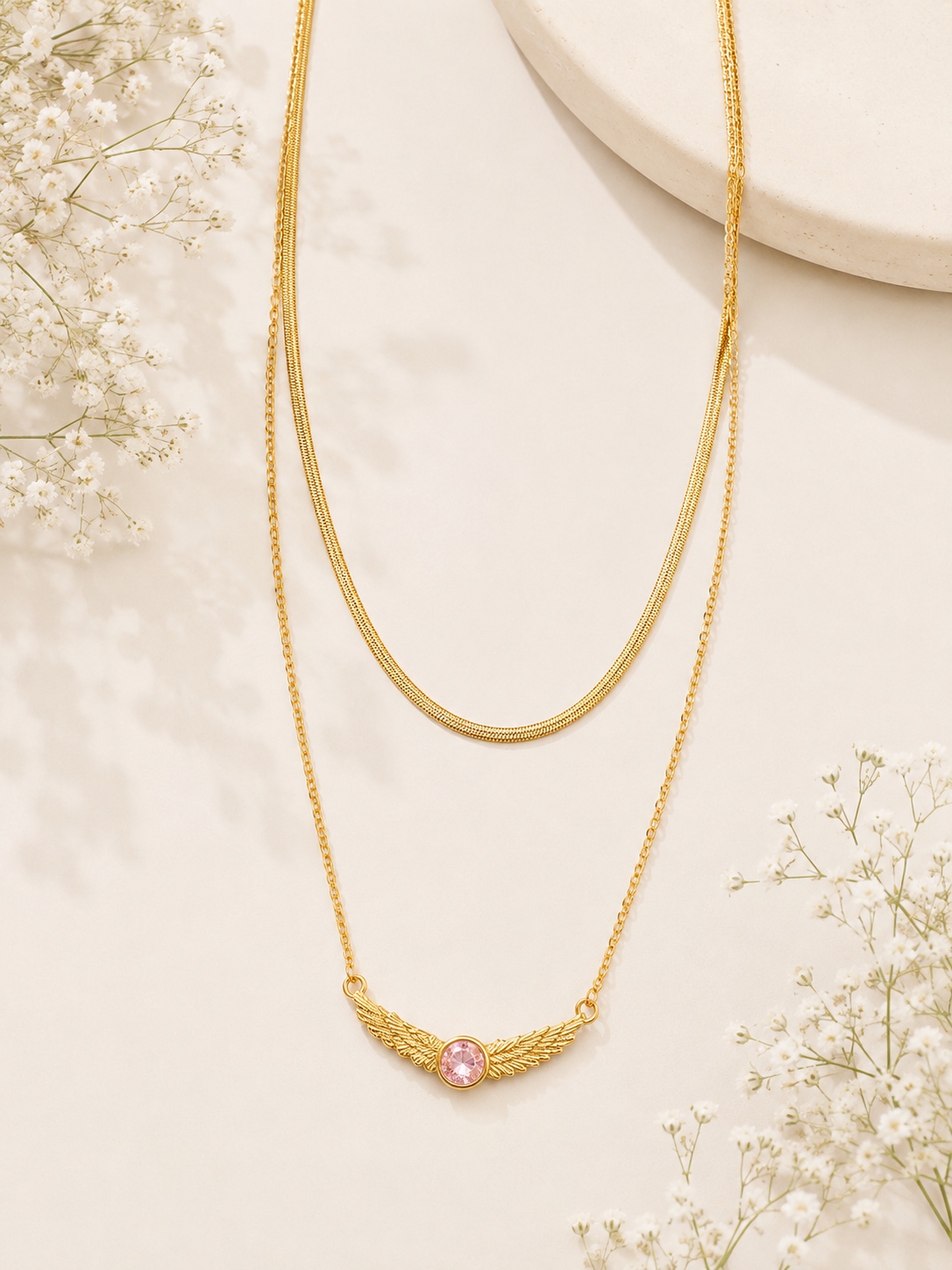 Κολιέ Lumen Angel Wings Pink – Αγάπη & Απαλή Δύναμη