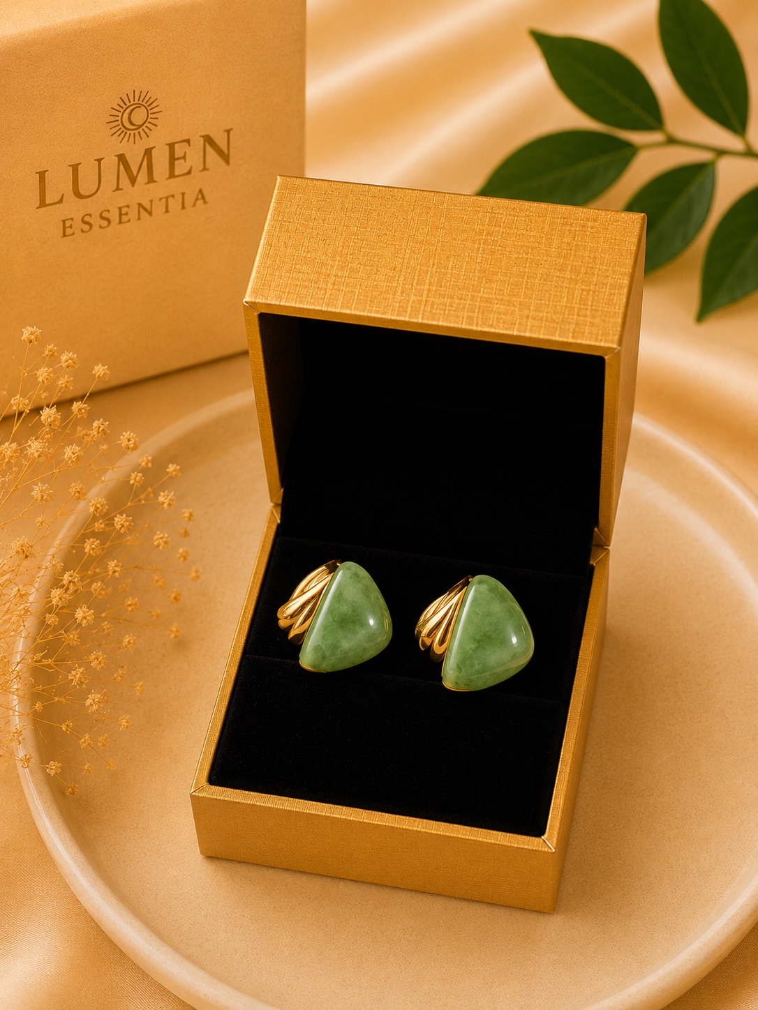 Lumen Essentia – Green Essence Earrings