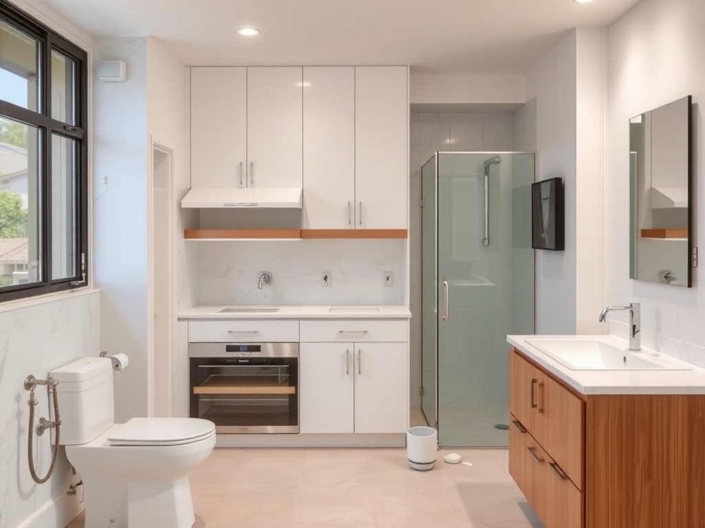 Construction detail showing incomplete work and visible issues