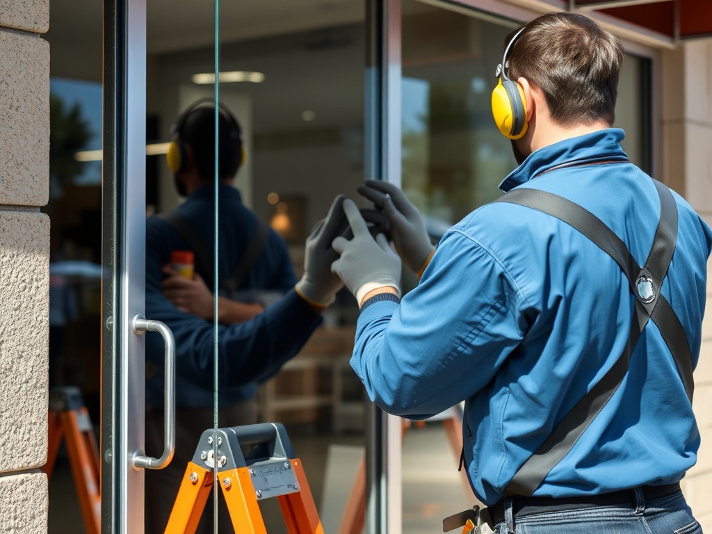 Mobile commercial glass service
