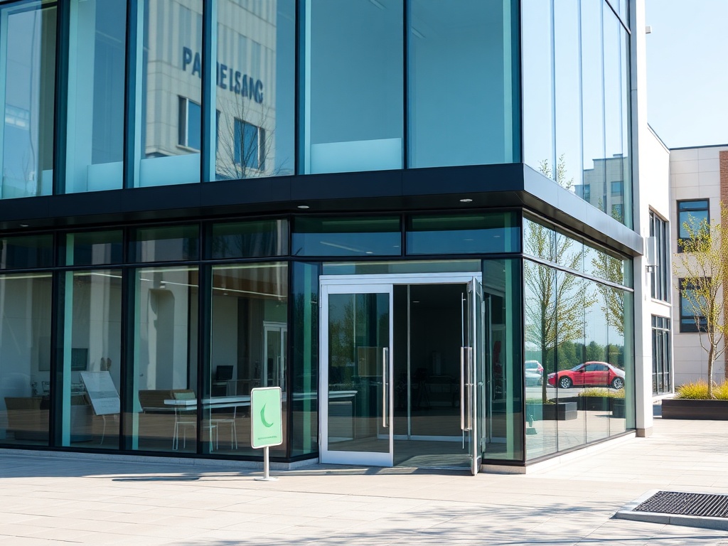 Professional commercial business glass