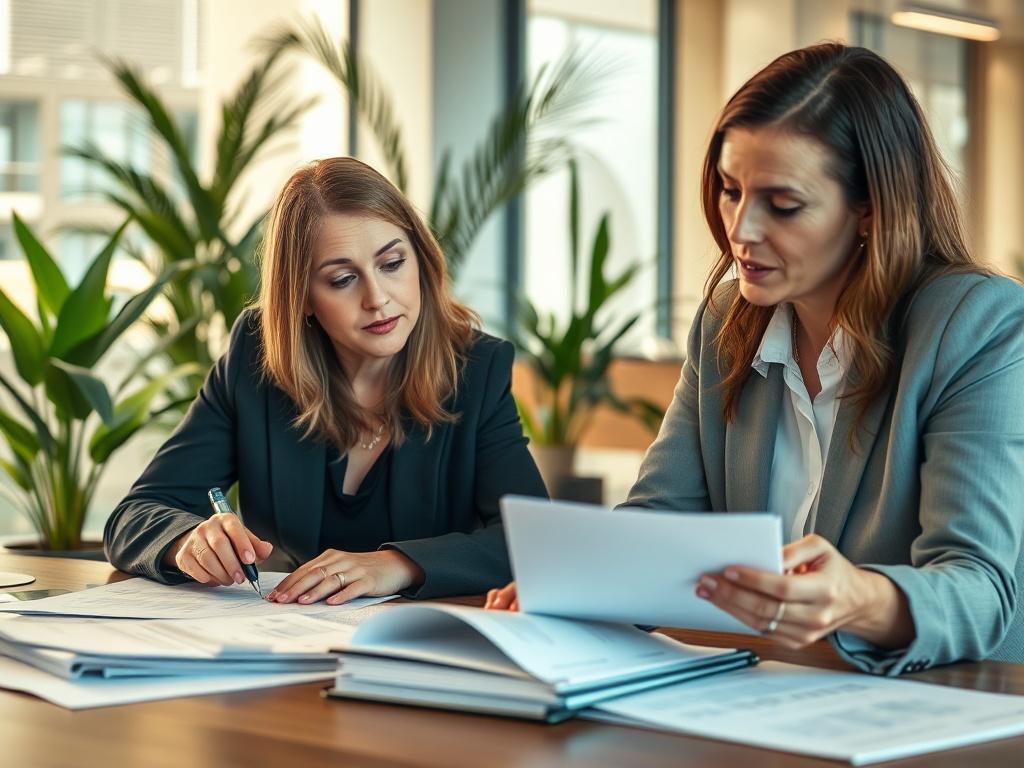 A close up shot of two professional women, Marilize Jordaan