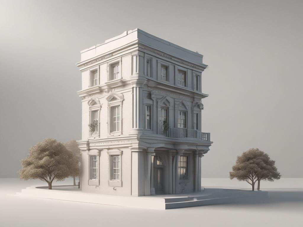 3D modeling, architecture, precision, design elements