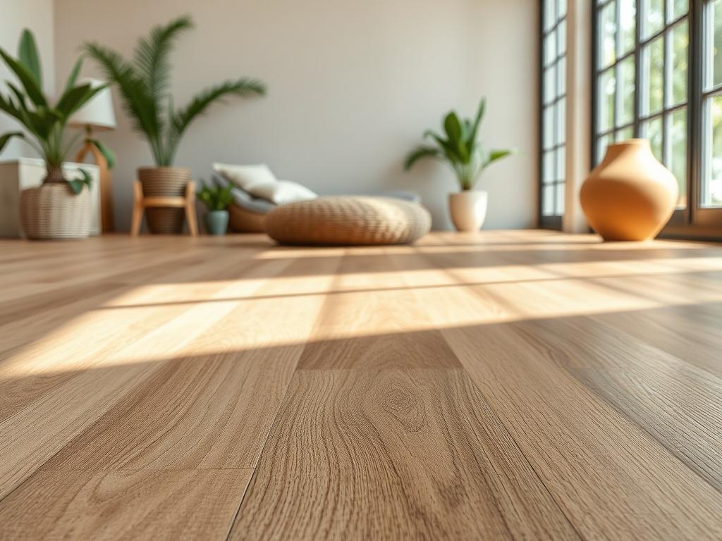 A high quality image of Hybrid Laminated Flooring, showcasing a