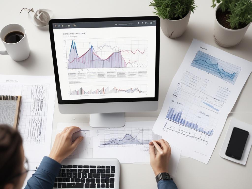 digital marketing strategy, clean design elements, high resolution of a